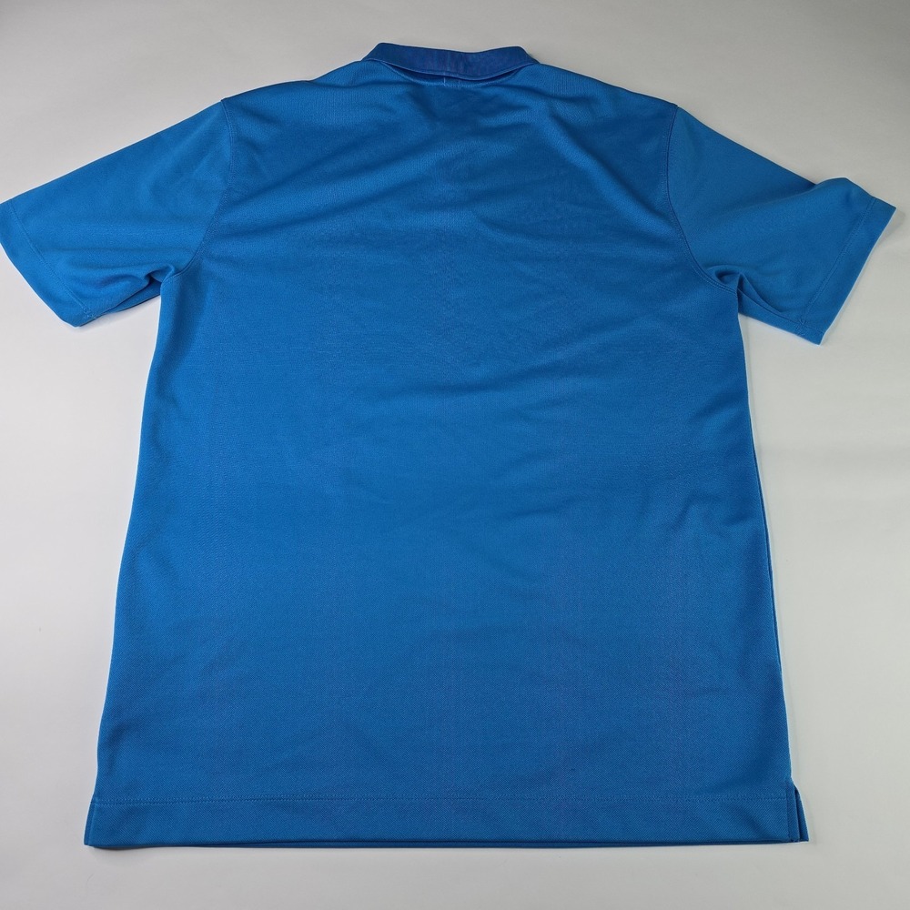 Nike Golf Mens Medium Dri-Fit Polo Shirt Blue Graphic Tour Performance Polyester - Picture 9 of 10